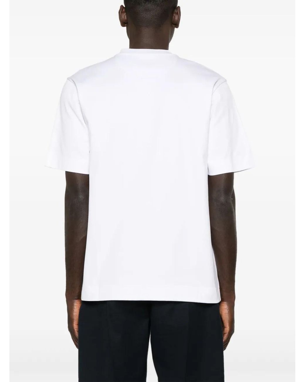 Fendi White T-Shirt With Pocket for men