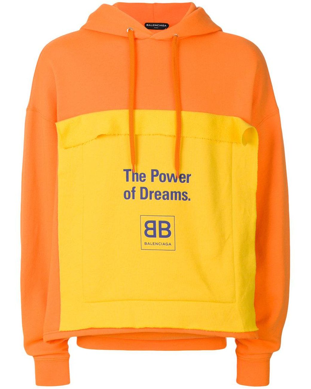 Balenciaga 'The Power Of Dreams' Hoodie In Orange Cotton
