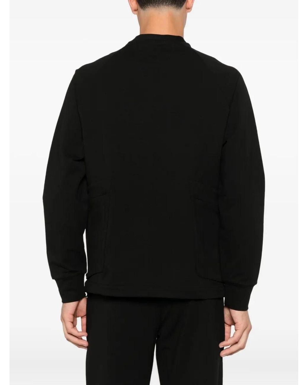 C P Company Black Crew-Neck Sweatshirt for men