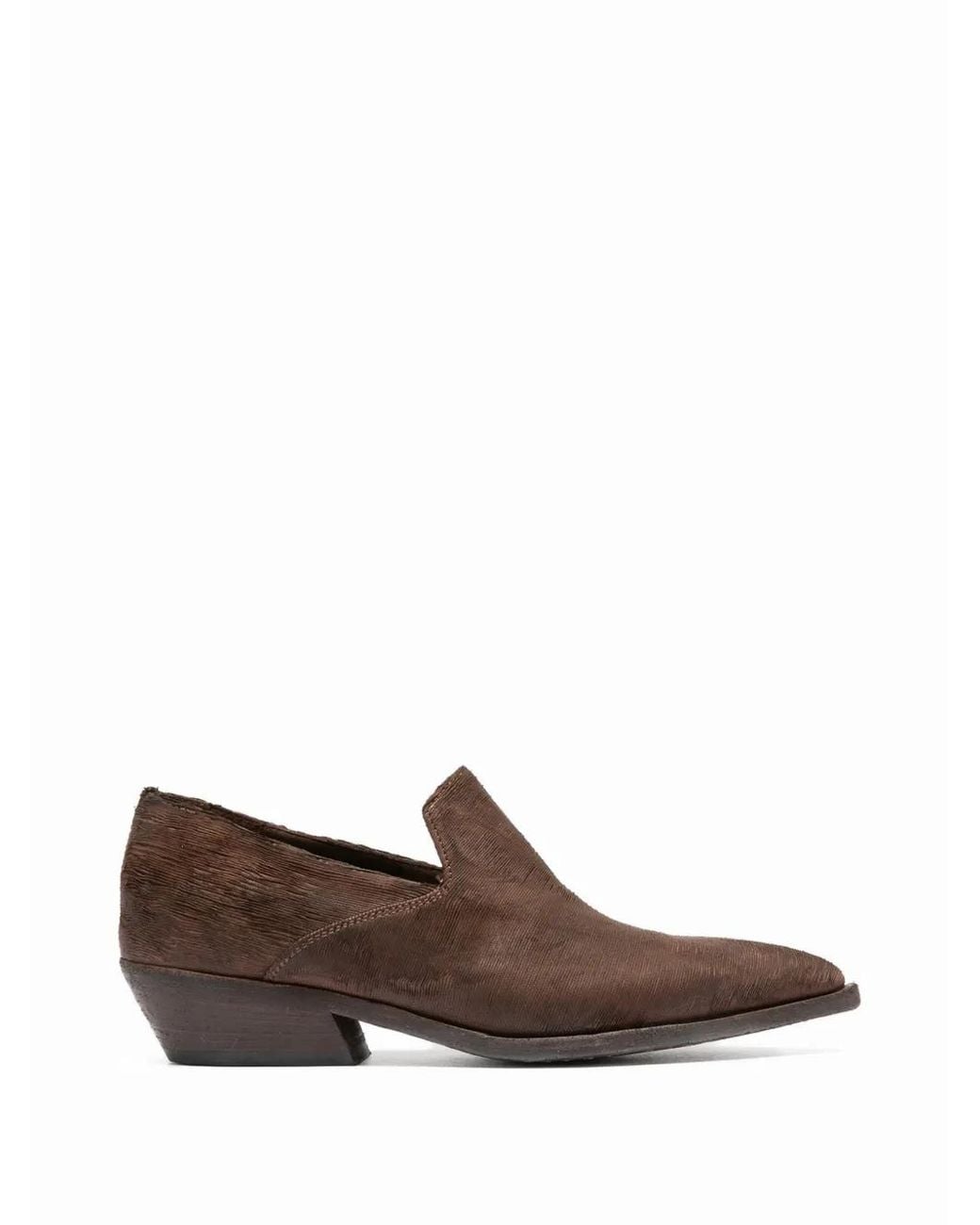 Officine Creative Brown Noelie Dd 111 Pointed-Toe Loafers