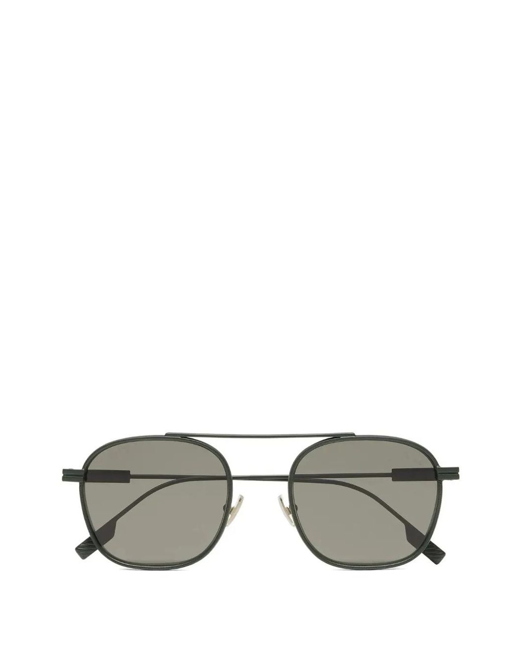 Zegna Gray Logo-Detail Sunglasses for men