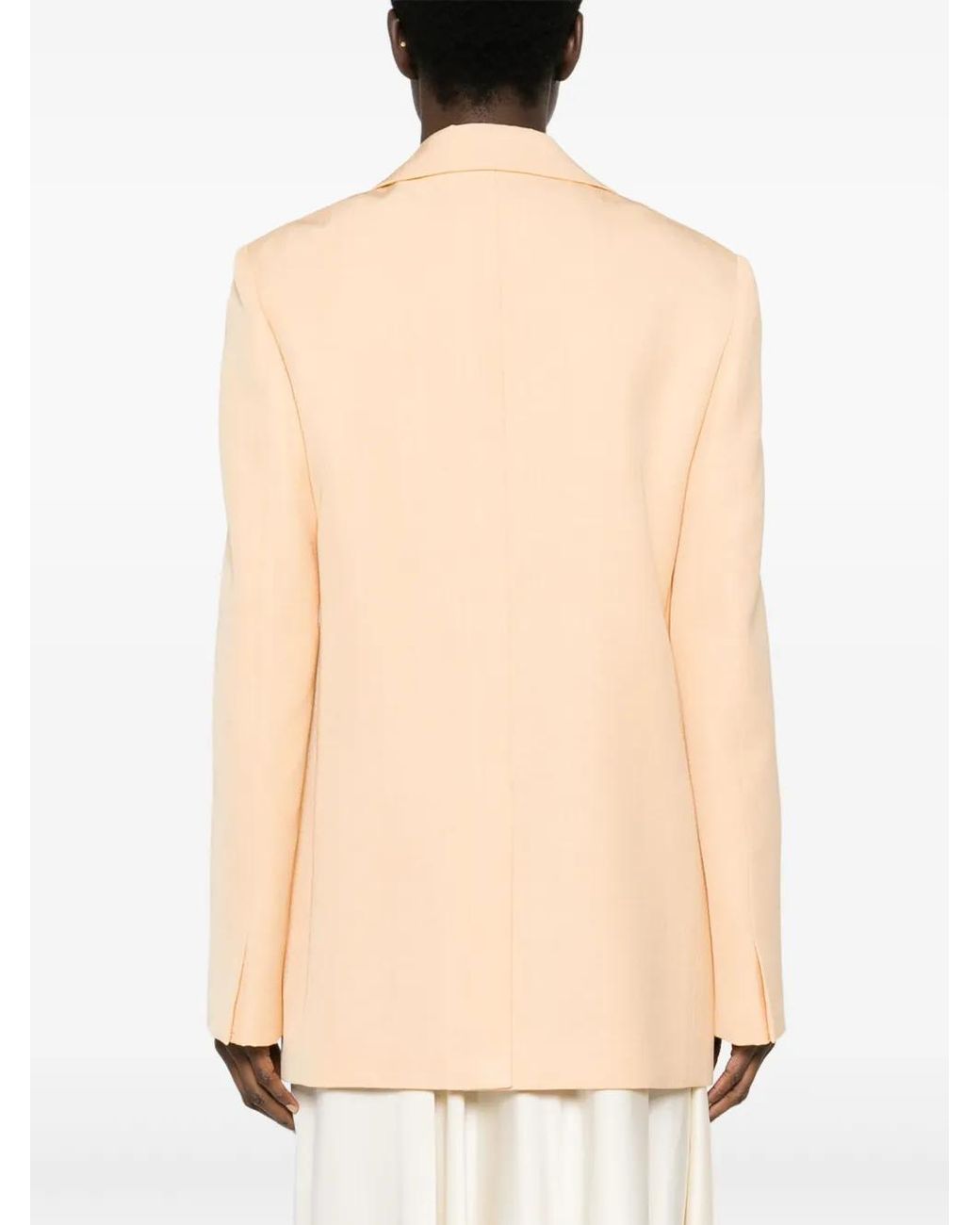 Jil Sander Natural Blazer À Simple Boutonnage