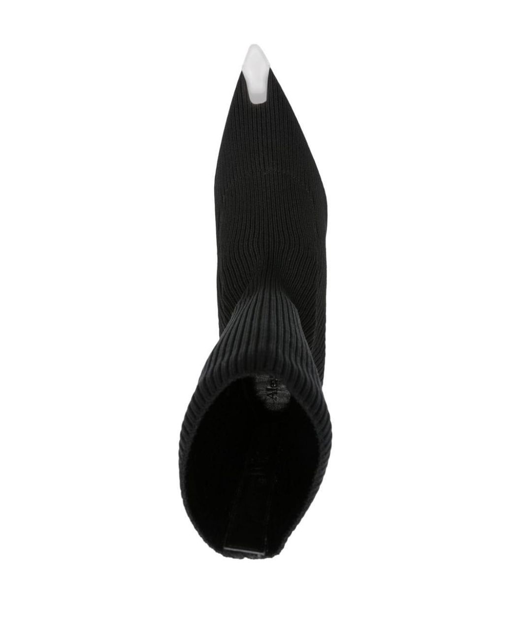 Alexander McQueen Slash Knit 90mm ankle boots - Black
