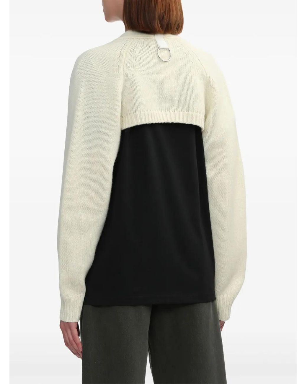 Tibi White Wool Cardigan