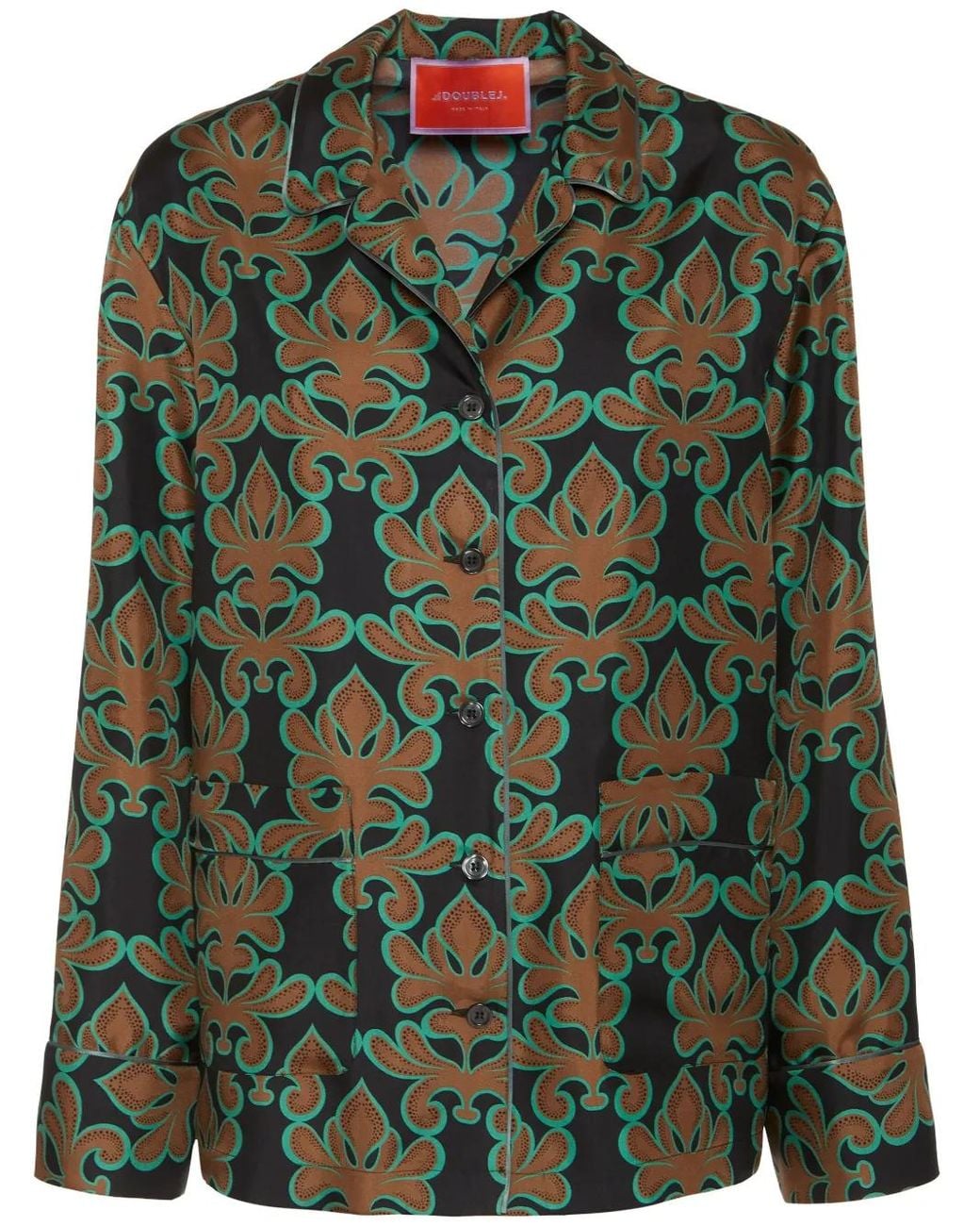 Camisa De Seda LaDoubleJ de color Green