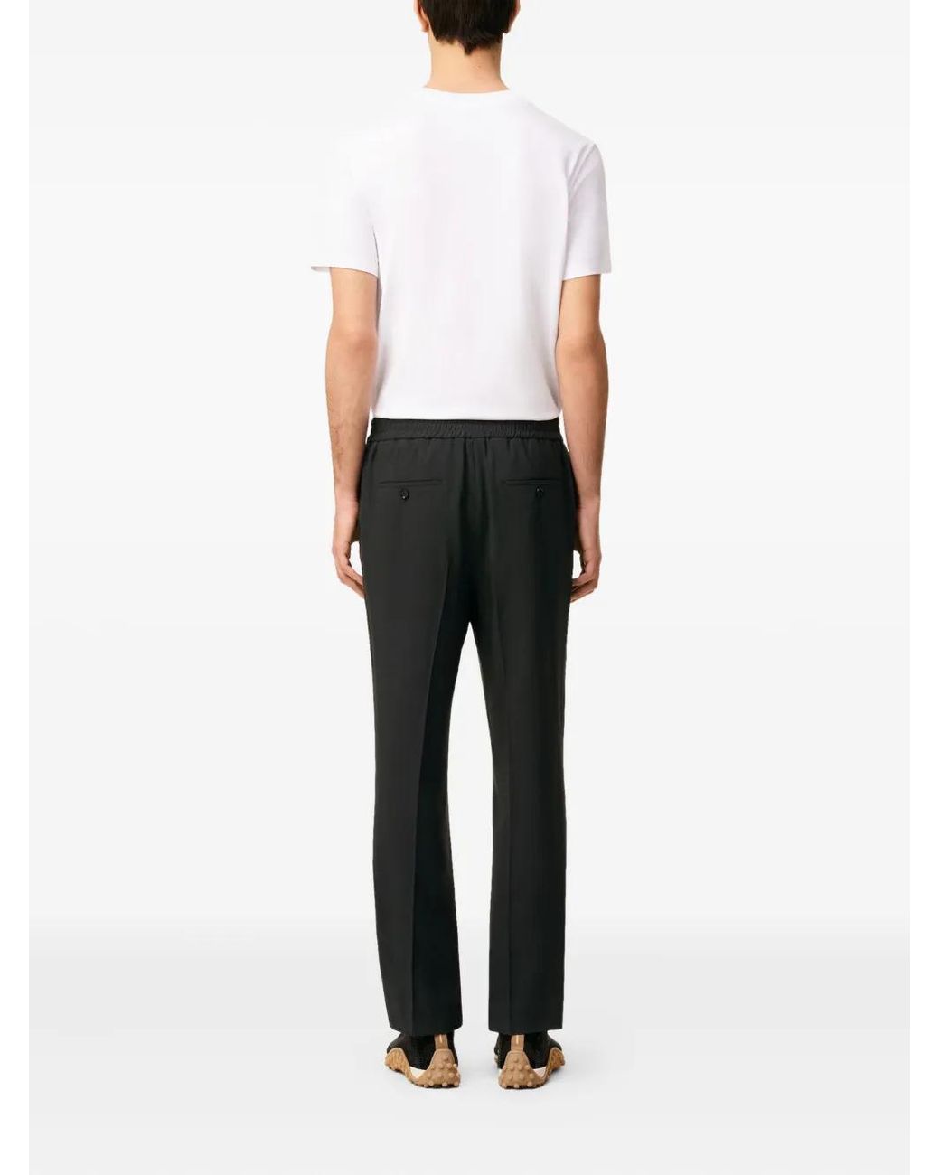AMI Antraciet Wol Stretch Broek in het Gray voor heren