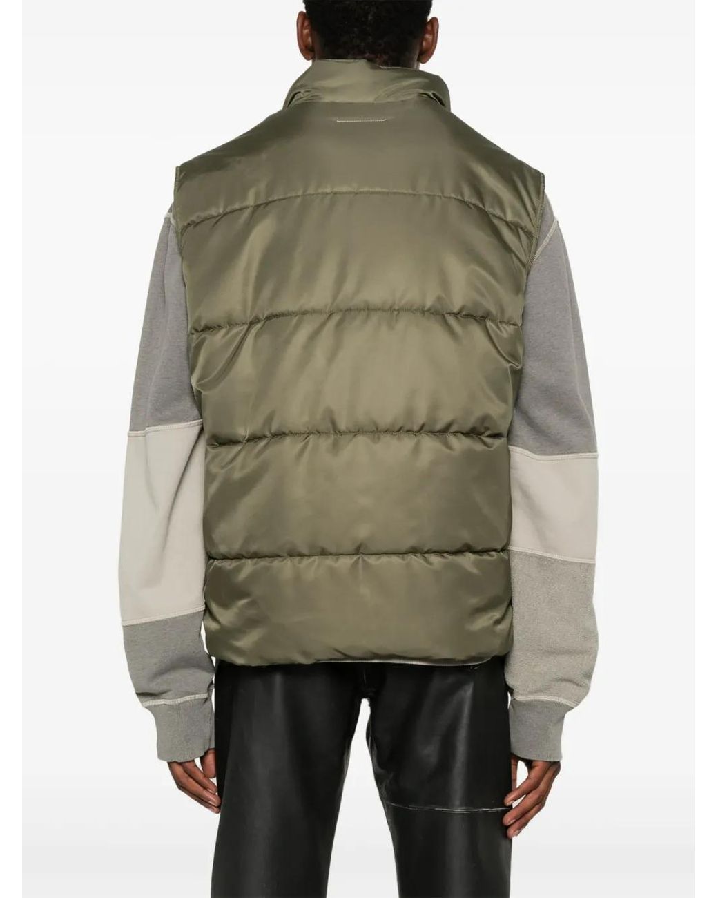 MM6 by Maison Margiela Green Padded Vest for men