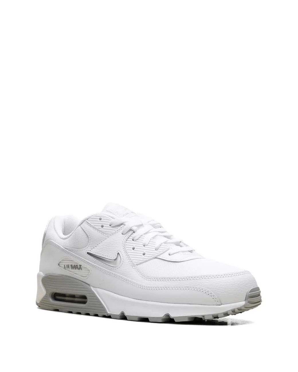 Nike White Air Max 90 Lace-Up Sneakers for men