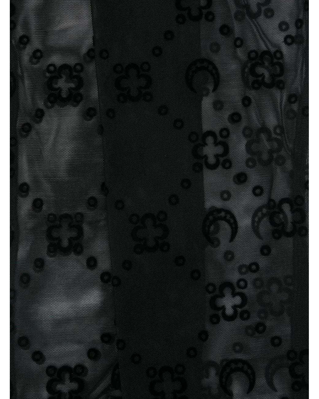 MARINE SERRE Black Moonogram Socks
