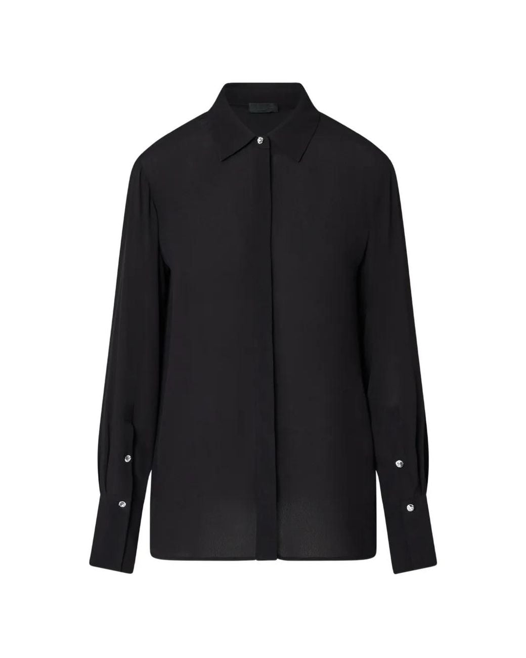 Liu Jo Black Crepe De Chine Shirt