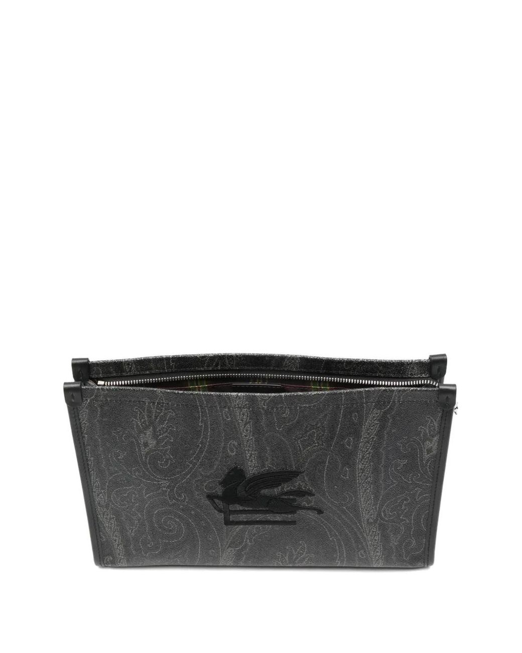 Etro Gray Arnica Clutch Bag for men