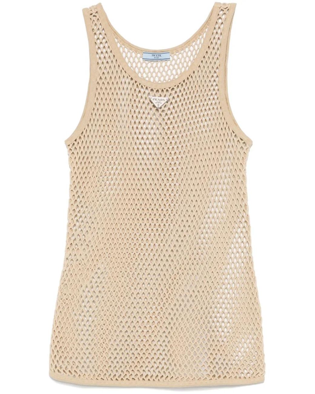 Top di Prada in Natural