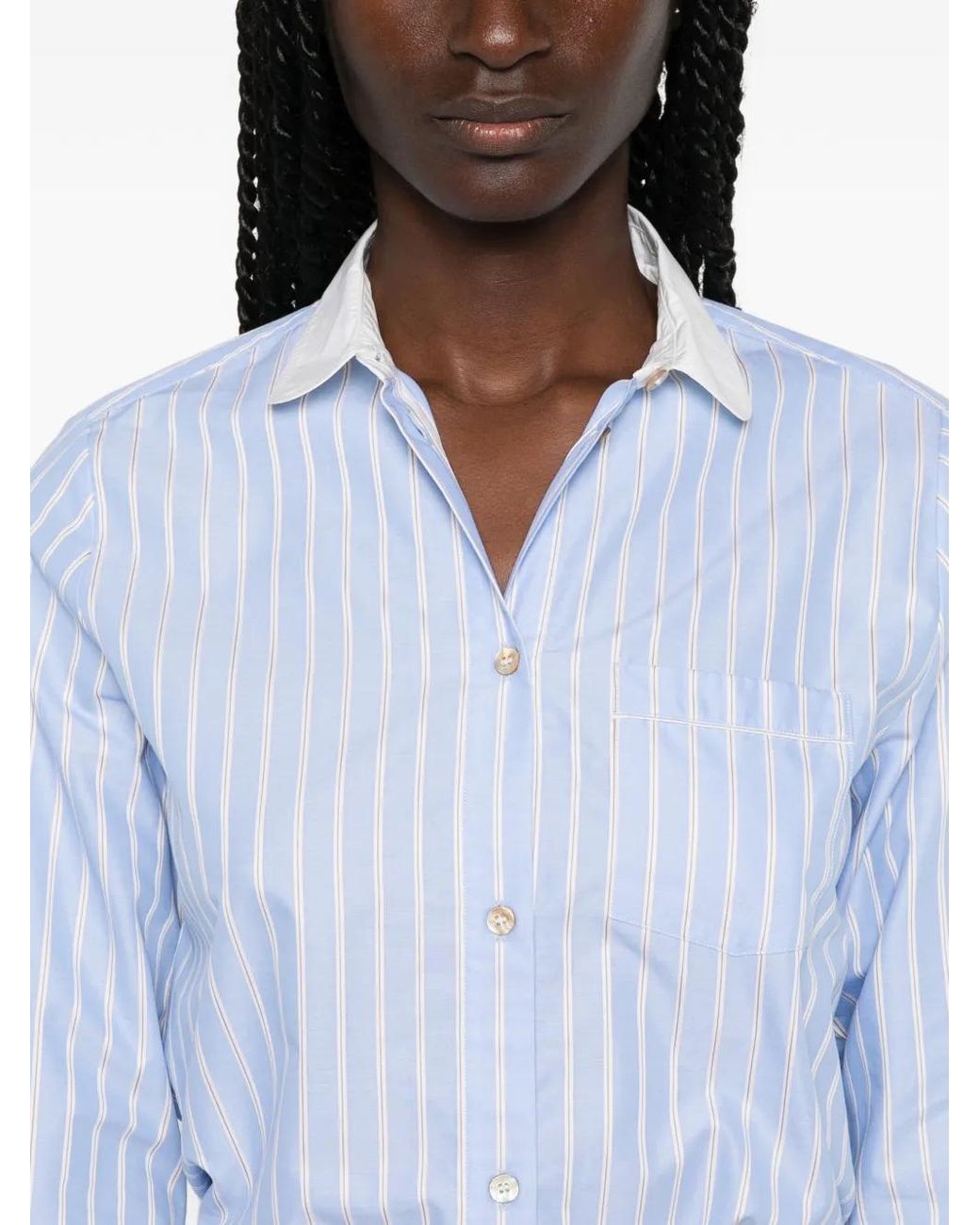 Forte_forte Blue Striped Shirt