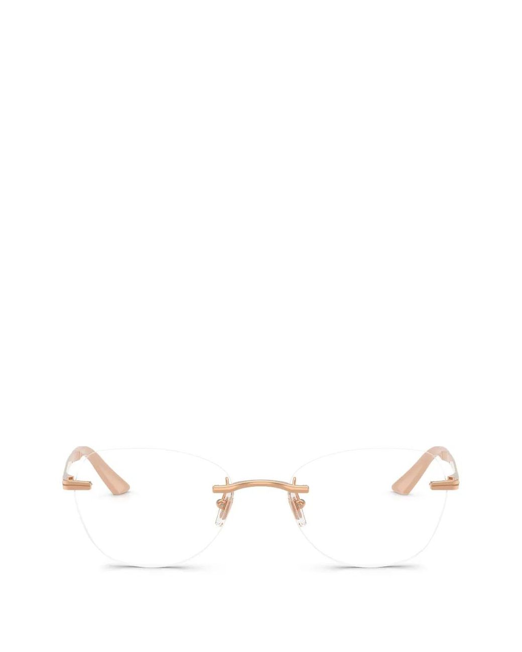 Versace White Rahmenlose Brille
