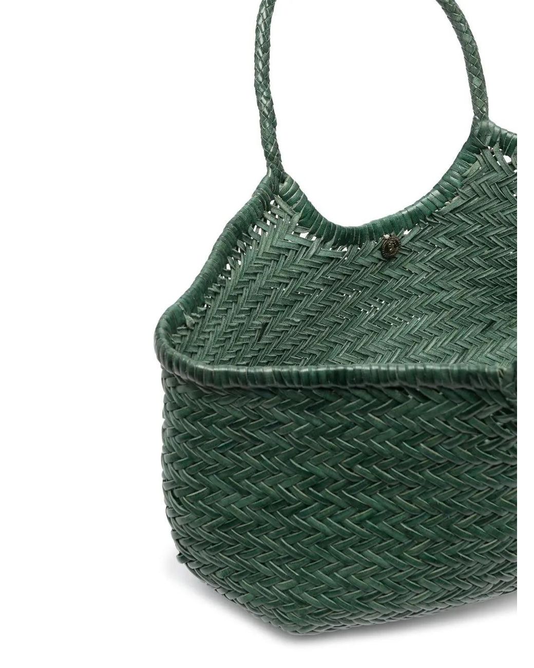 Dragon Diffusion Leren Schoudertas in het Green