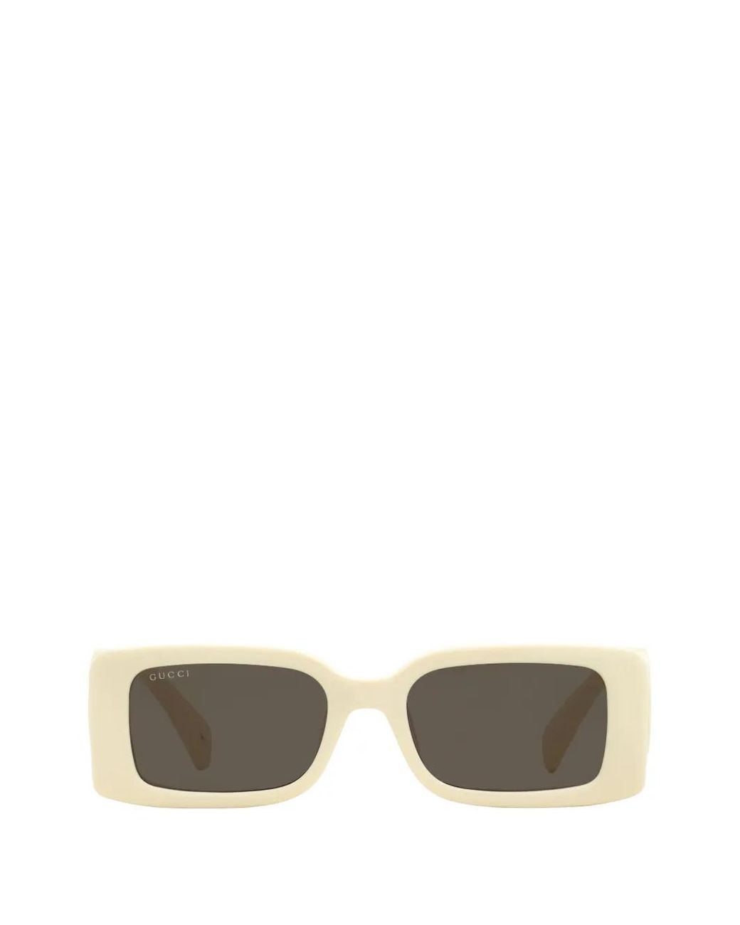 Gucci Natural Maxi Gg Rectangle-Frame Sunglasses