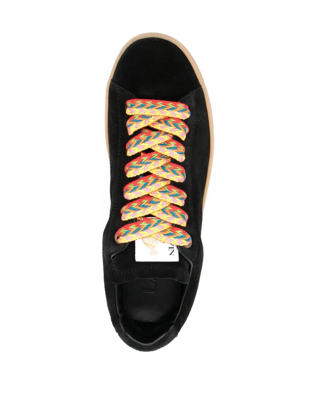 Lanvin Black Lite Curb Low Top Trainers for men