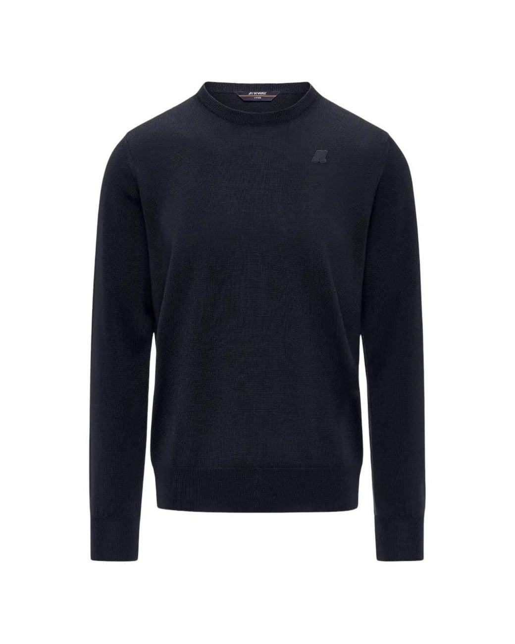 K-Way Blue Sebastien Crew-Neck Sweater for men