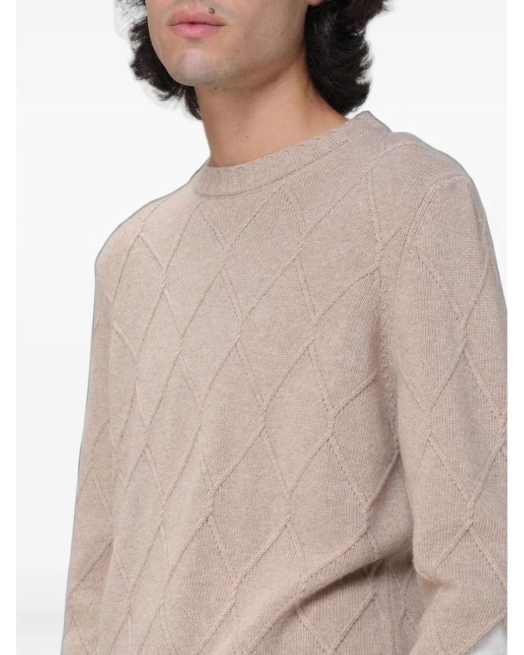 XC Natural Diamond-Knit Sweater for men