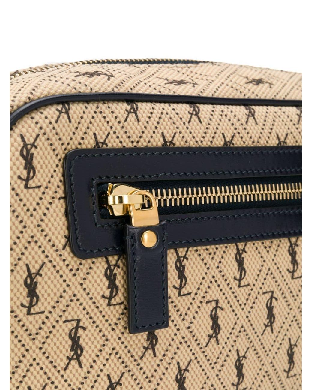 Saint Laurent Monogram All Over Canvas Camera Bag Lyst Australia