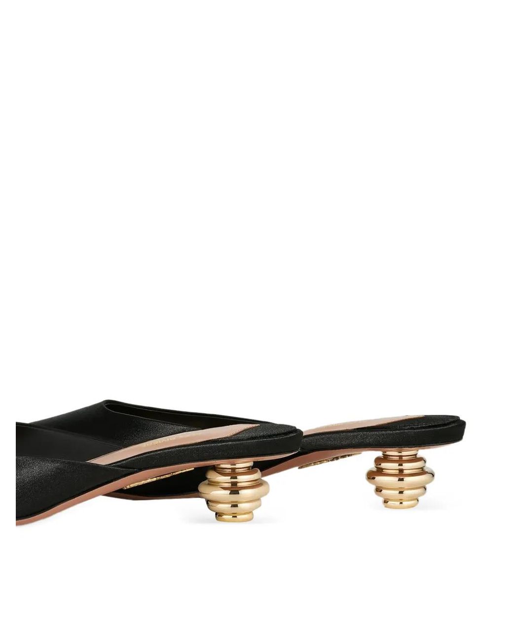 Aquazzura Black X Alex Rivière Jewel-Embellished Mules