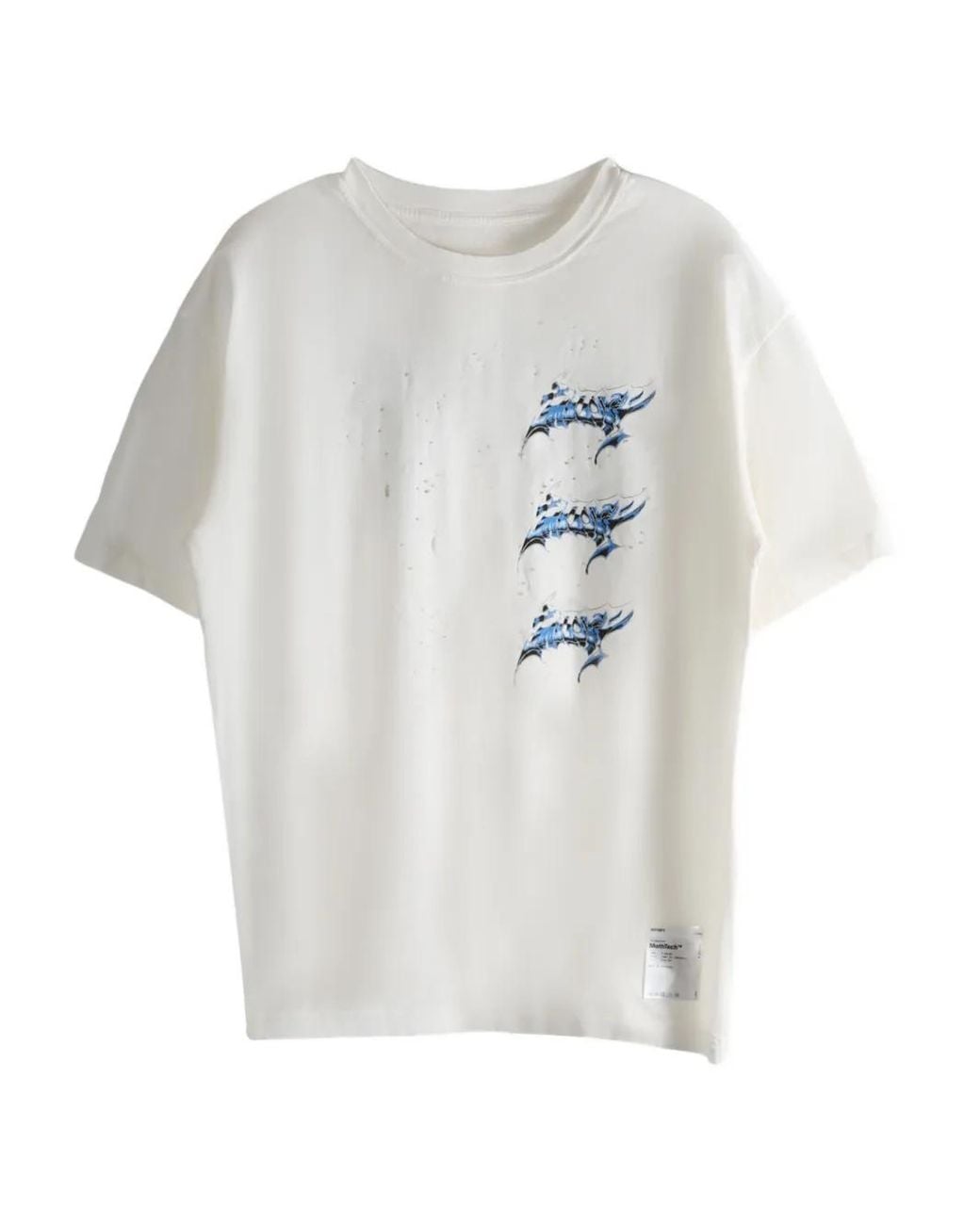 Satisfy White Mothtech Distressed Print T-Shirt for men