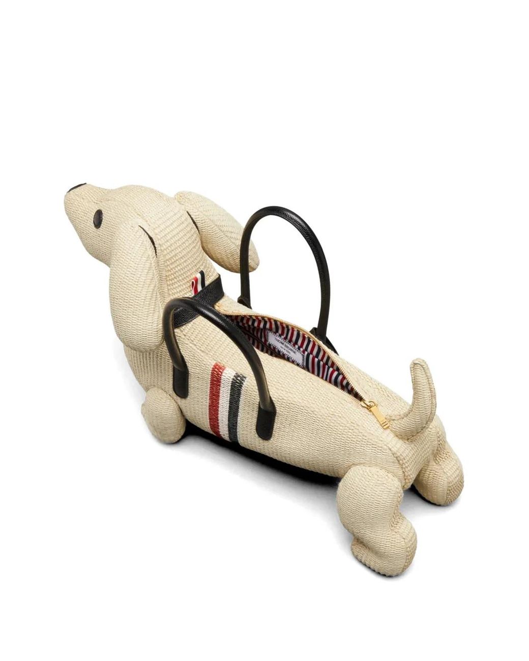 Thom Browne Natural Sac Hector À Rayures Rwb En Raphia for men