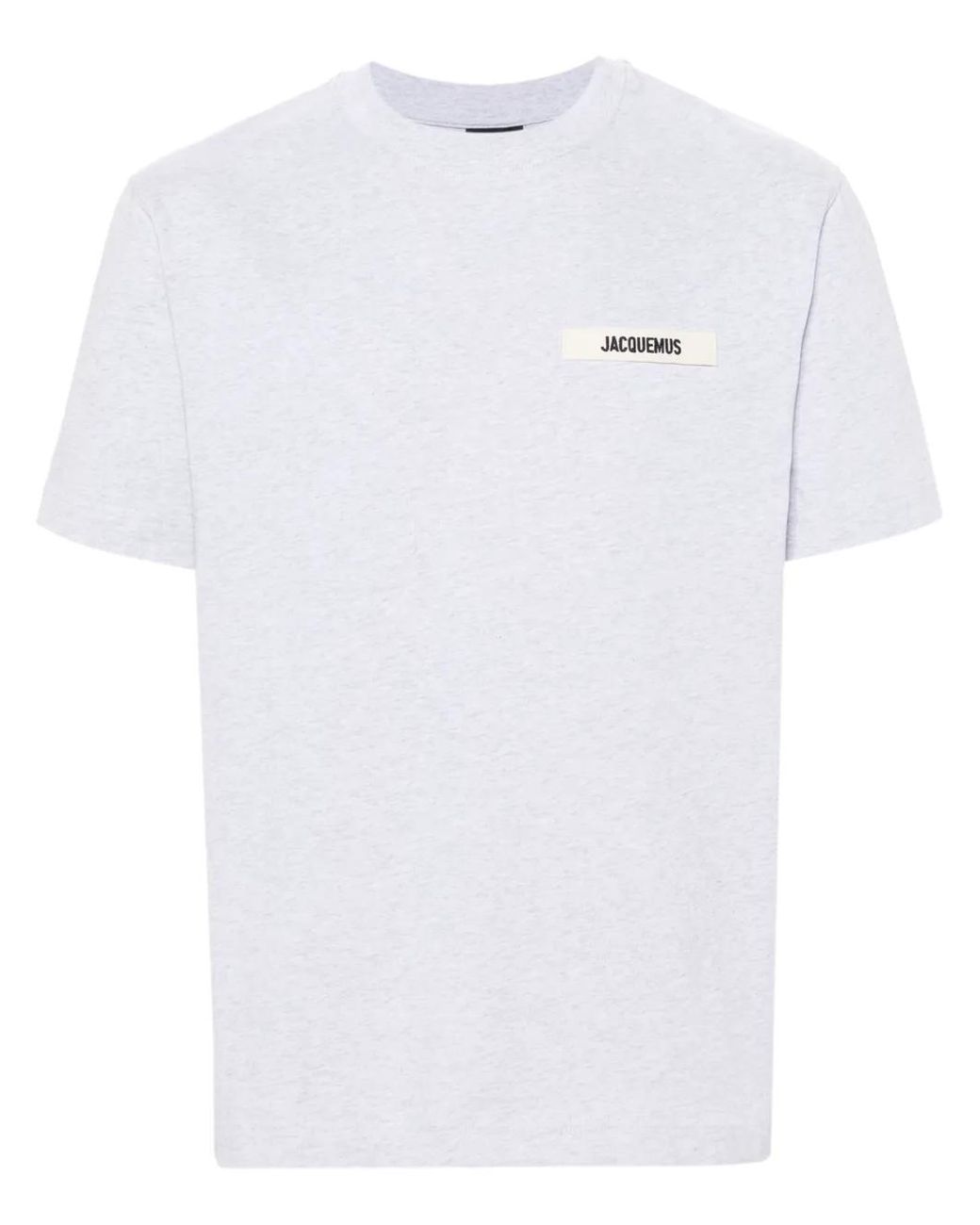 Jacquemus White Minimalist T-Shirt With Classic Crew Neckline for men