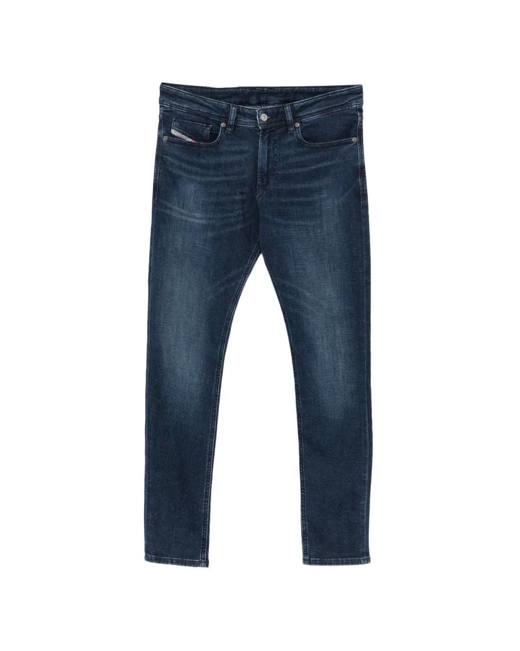 DIESEL Blue 1979 Sleenker Logo-Patch Jeans for men