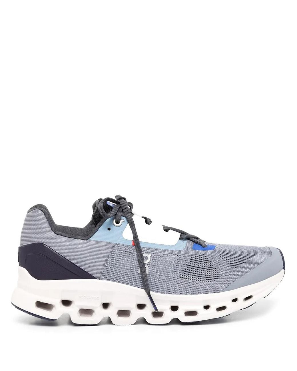 On Shoes White Cloudstratus Running Sneakers for men