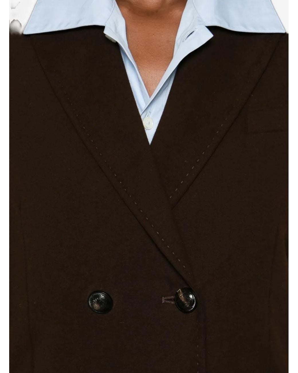 Circolo 1901 Black Double-Breasted Blazer