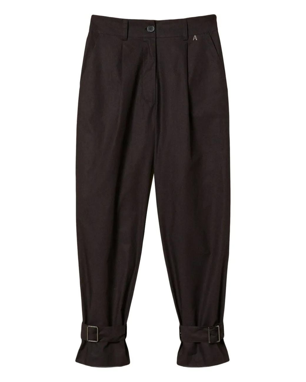Twinset Black Actitude Recycled Poplin Trousers
