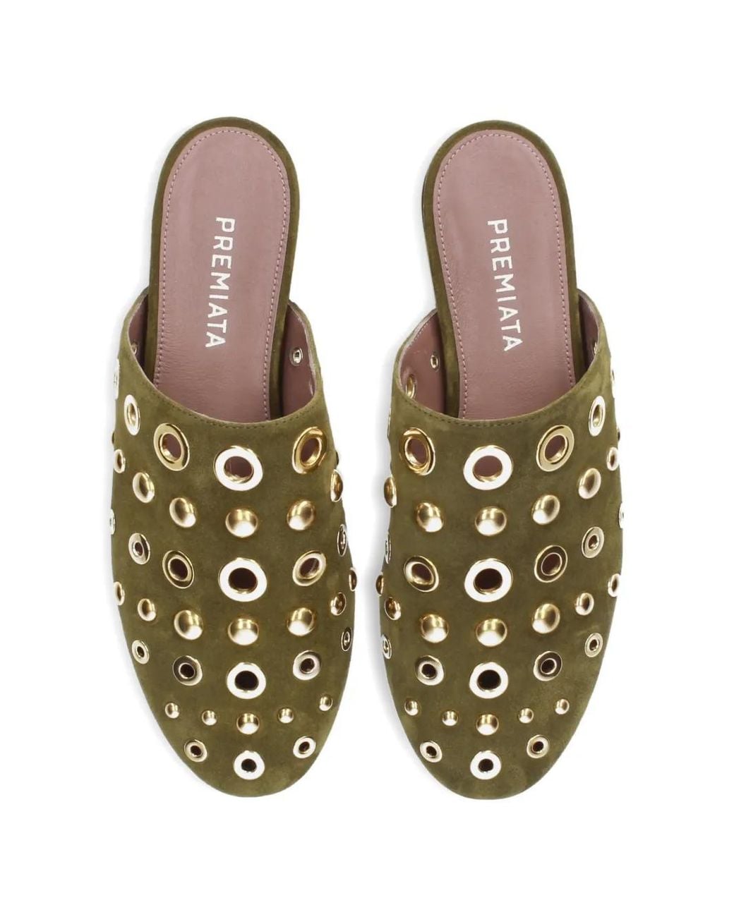 Premiata Green Mocassins En Daim