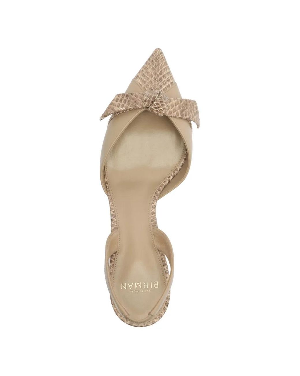 Alexandre Birman Metallic Clarita Slingback Pumps