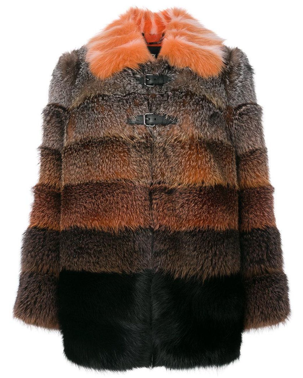 Fendi Ombré Fox Fur Coat | Lyst