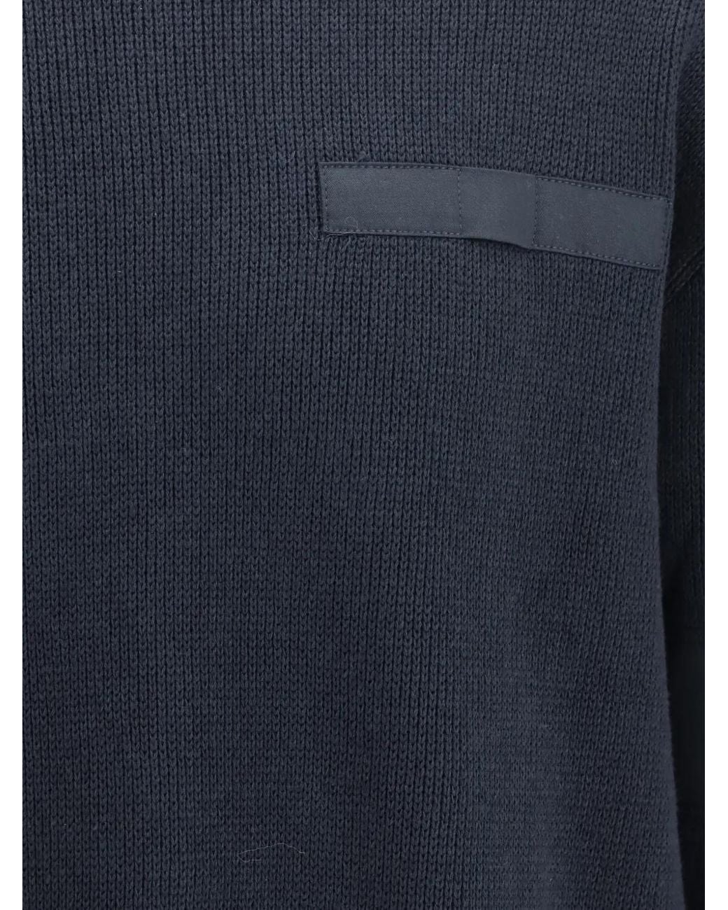 GR10K Blue Replica 30000 Crew-Neck Panelled Sweater for men