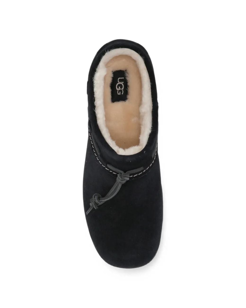 Ugg Black Suede-Finish Clogs