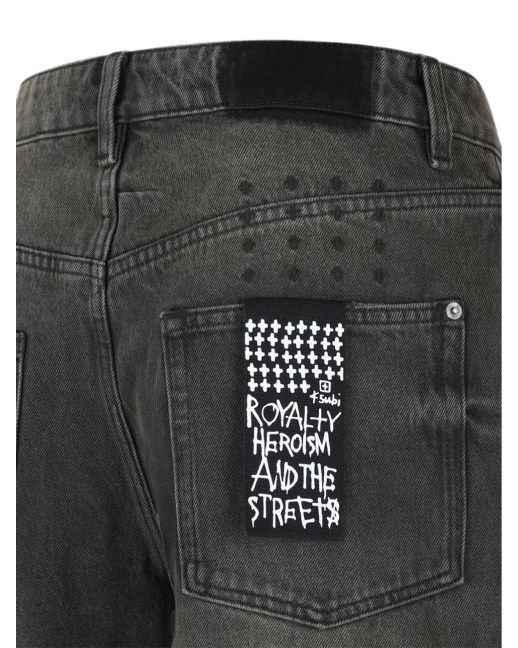 Ksubi Gray Jean Ample À Effet Délavé for men