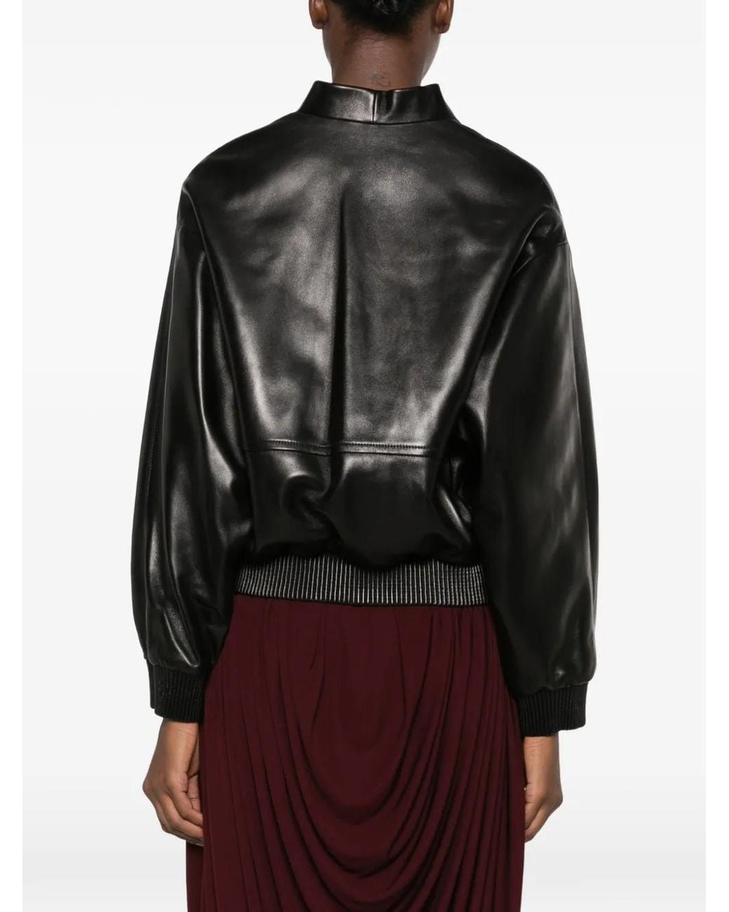 Khaite Black Ixin Leather Jacket
