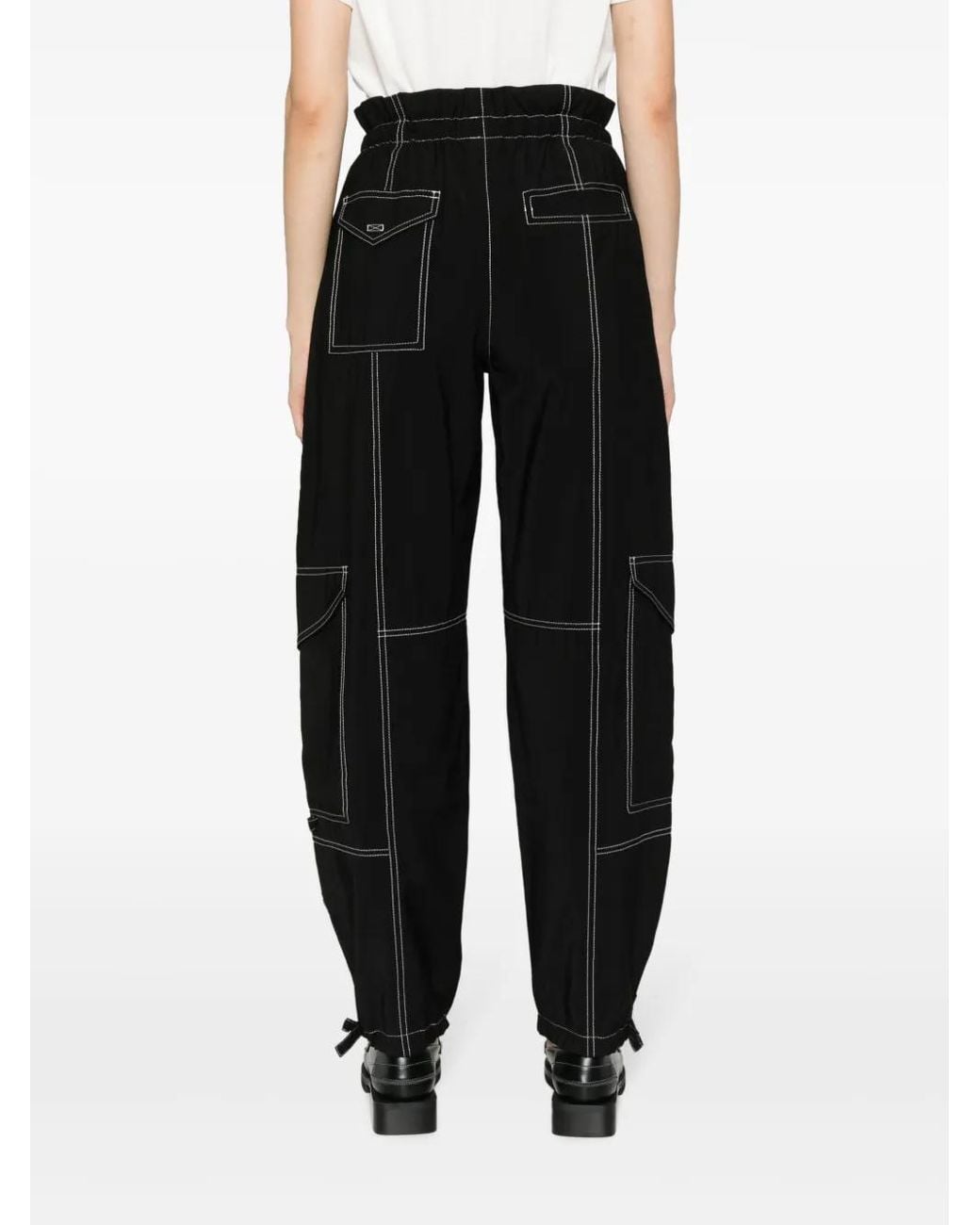 Ganni Black Cargo Pants