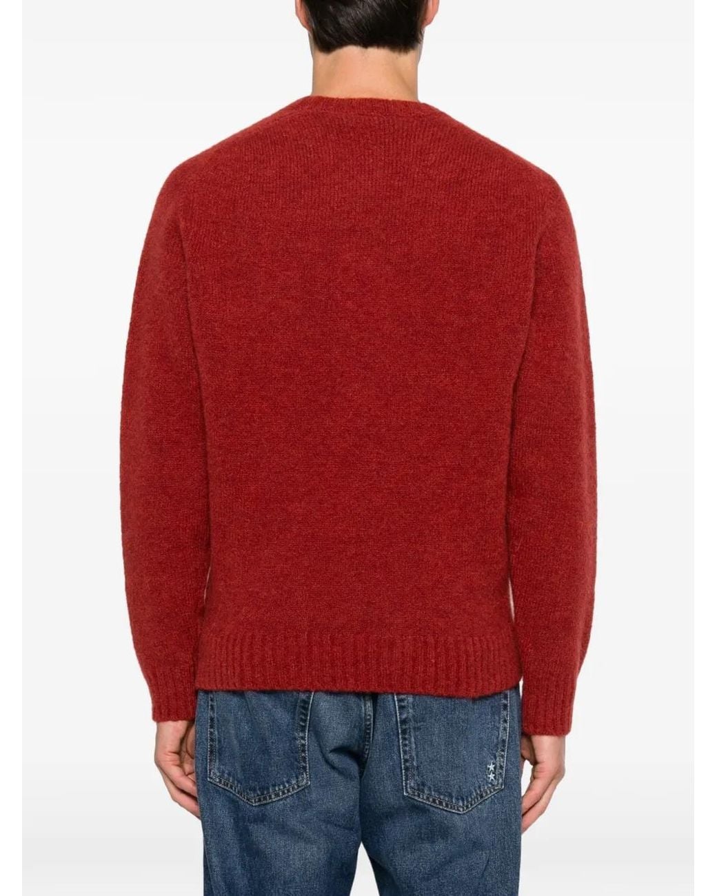 FILIPPO DE LAURENTIIS Red Pull À Encolure Ras Du Cou for men