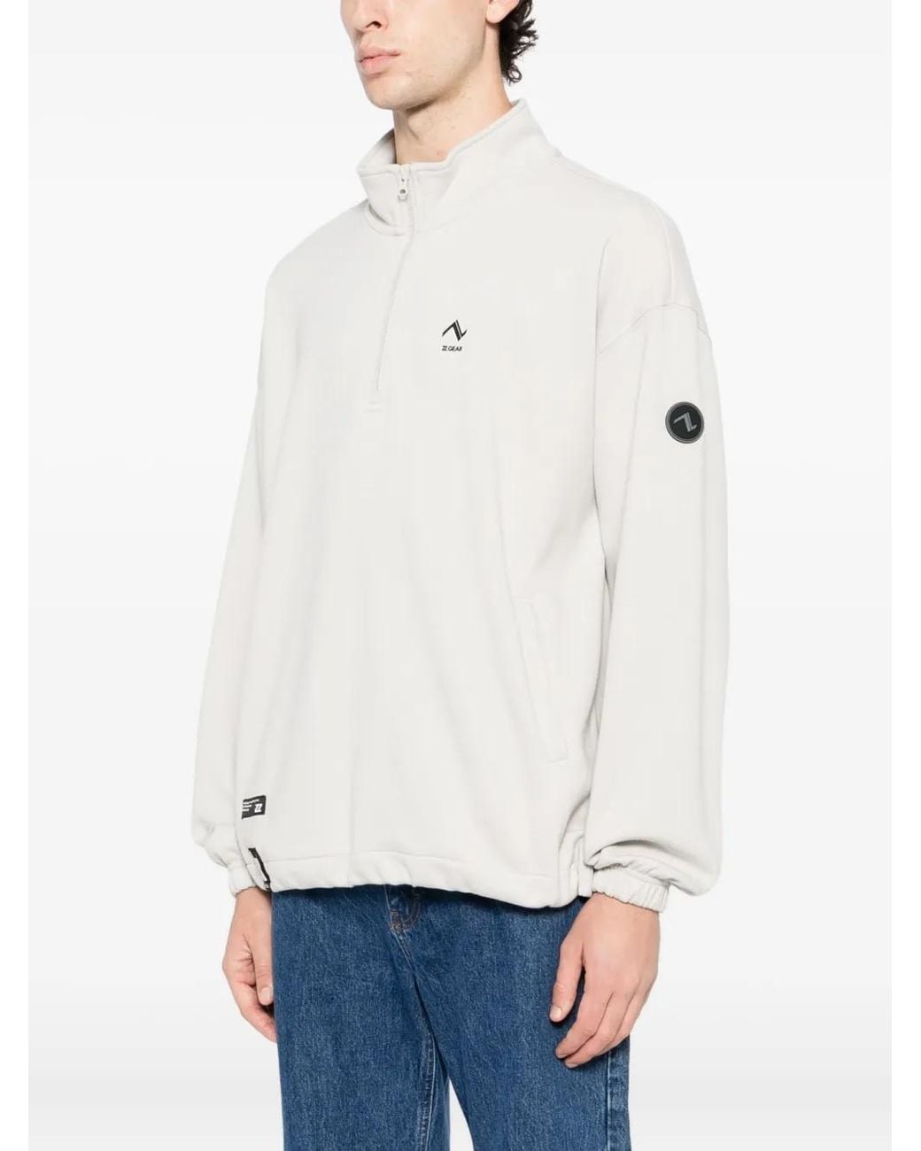 Izzue White Logo-Printed Sweatshirt for men