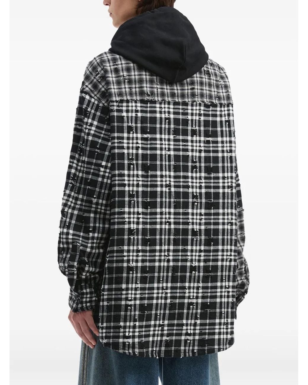 Musium Div. Black Checked Sweater for men