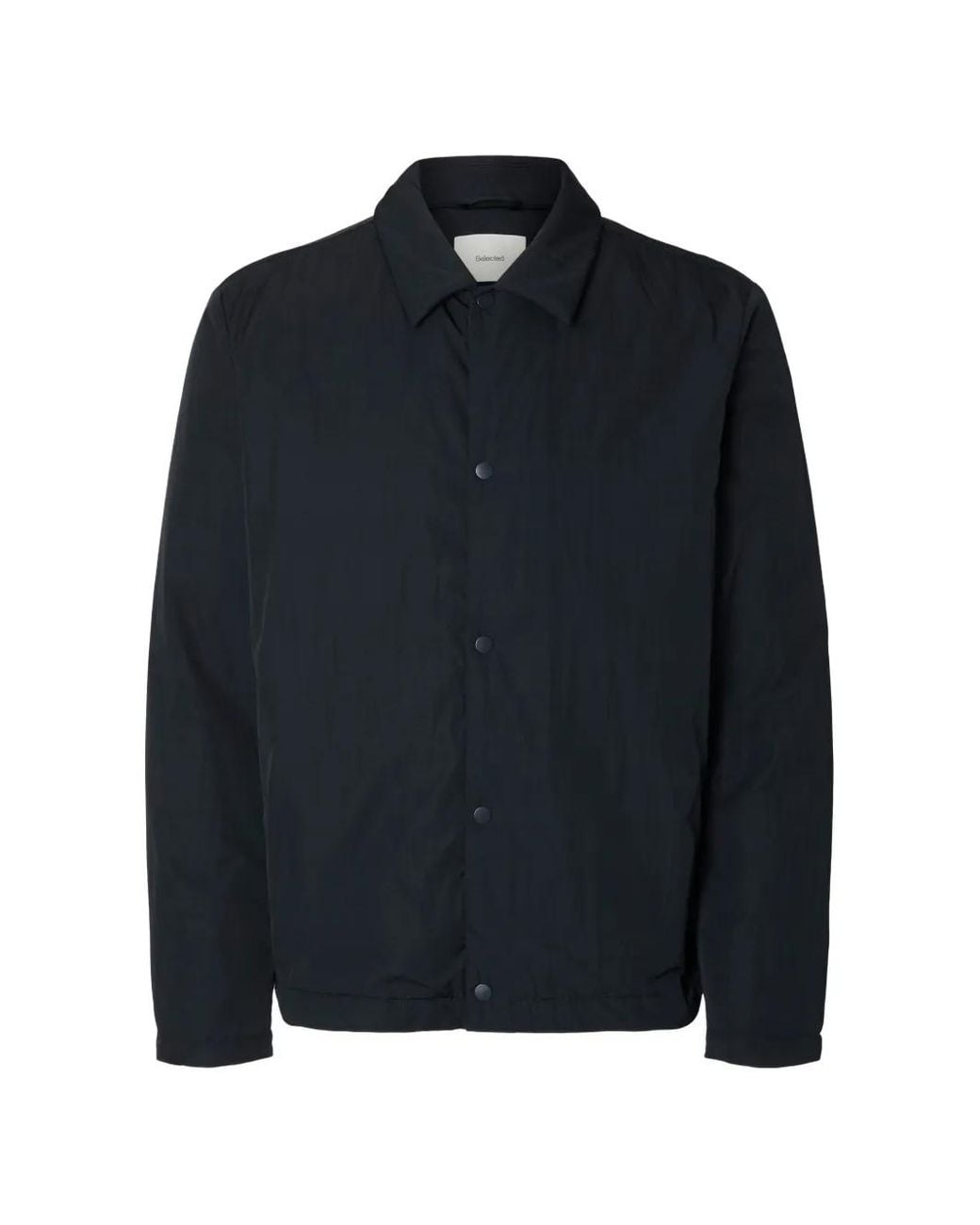 SELECTED Blue Button-Fastening Jacket for men
