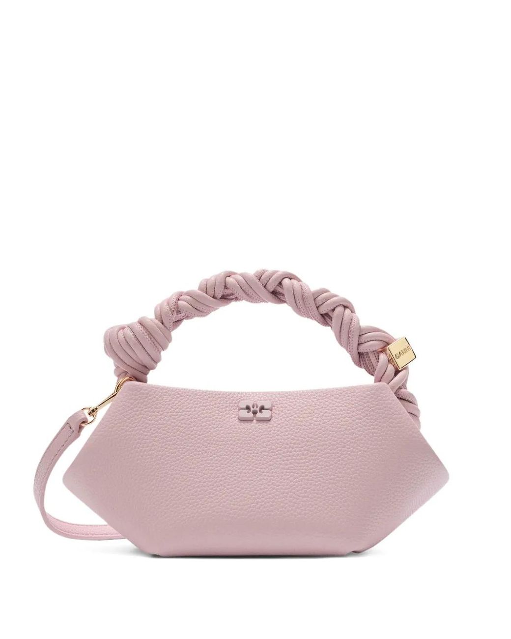 Ganni Pink Grained Mini Bou Bag