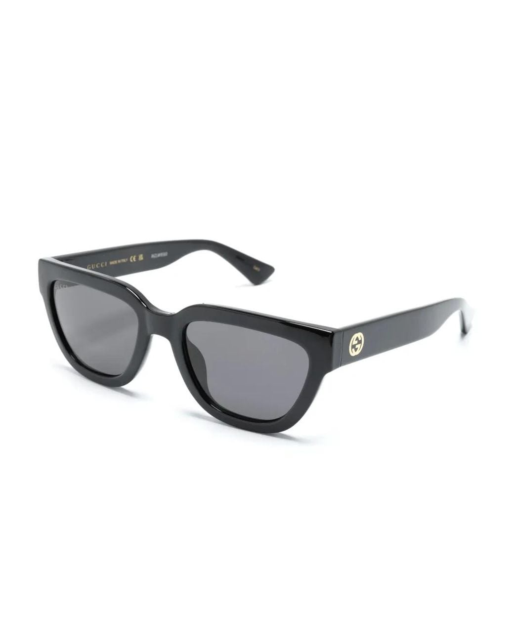 Gucci Gray Interlocking G-Logo Sunglasses