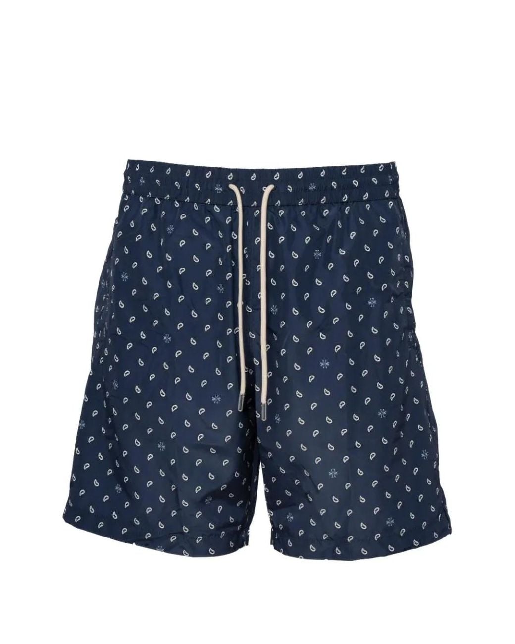 Jacob Cohen Blue Paisley Drawstring Swim Shorts for men