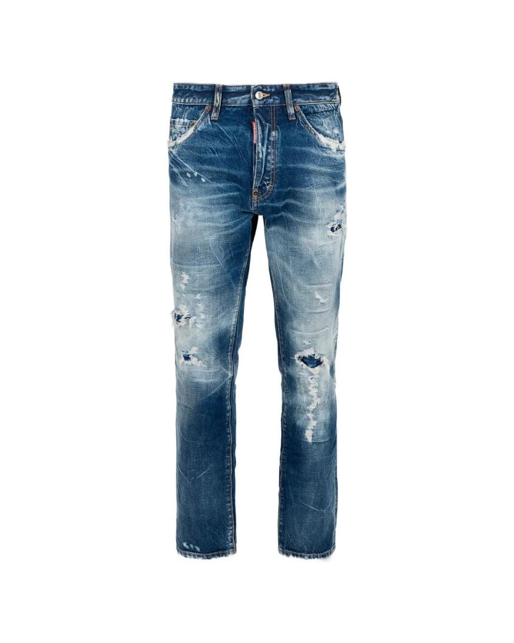 DSquared² Blue Brando Classic Teddy Jeans for men