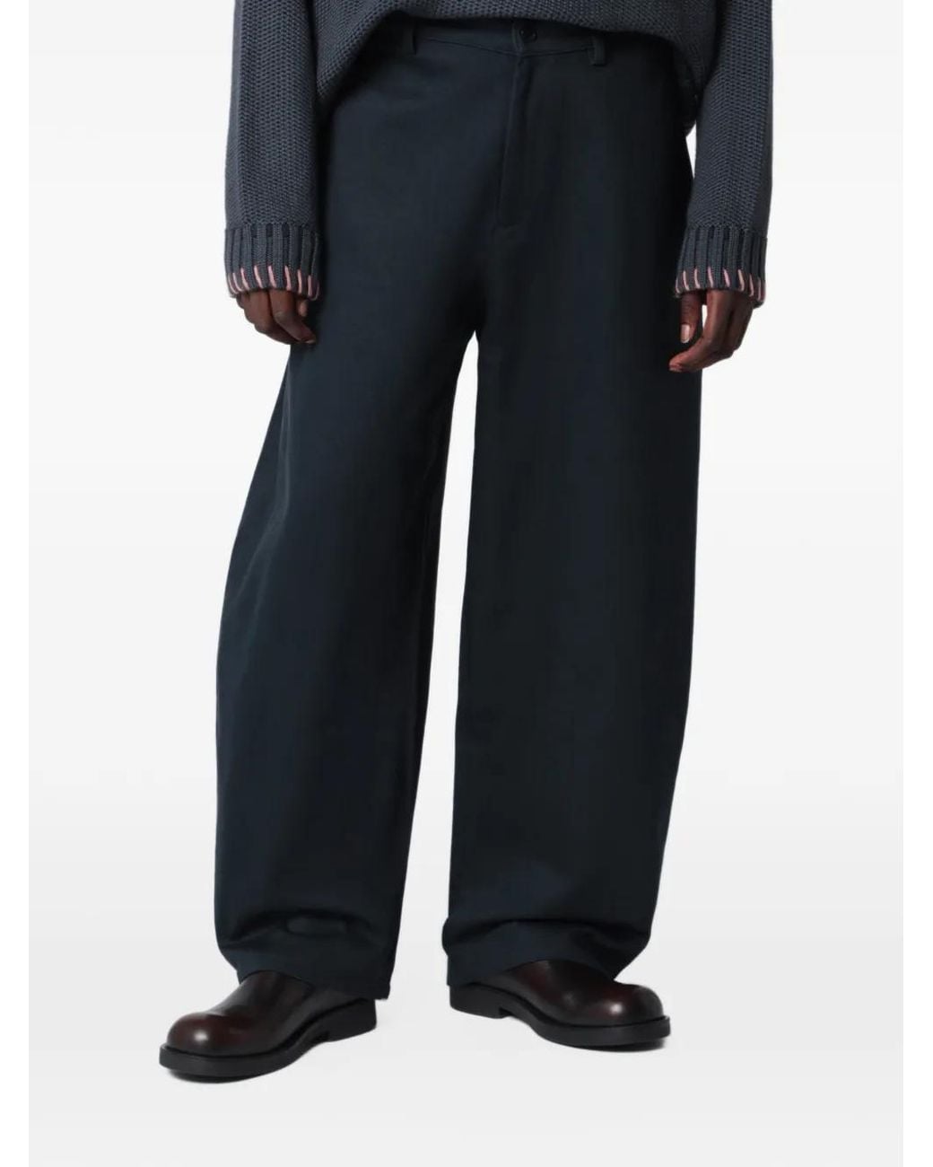 YMC Blue Wide-Leg Jeans for men