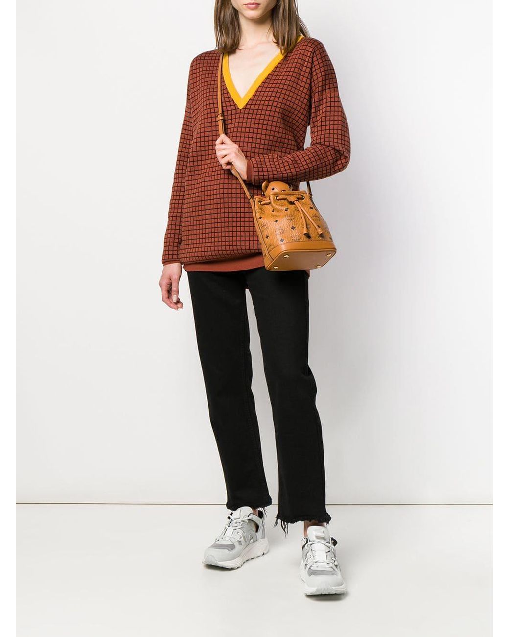 MCM Teddy Bear Bucket Bag in Brown Lyst